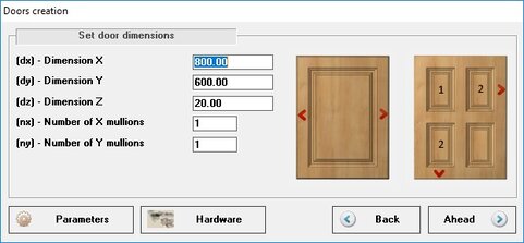 DOORS: general parameters set-up